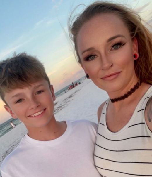 Bentley Cadence Edwards with his mother Maci Bookout